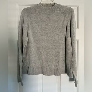 Everlane Heather Gray Mock Neck